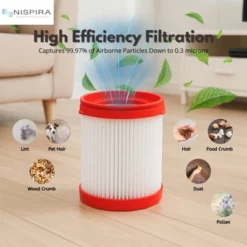 Nispira VF320H HEPA Vacuum Filter Replacement. For BOSCH 18V 2.6-Gallon Wet/Dry Vacuum Cleaner GAS18V-3/GAS18V-10L | 3 Pack -Baxton Studio Shop GUEST 78be30d3 b8a0 4a8f b7c0 f250daf9cb69