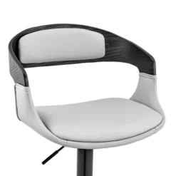 Benson Adjustable Counter Height Barstool With Faux Leather Seat - Armen Living -Baxton Studio Shop GUEST 78cddaf0 a657 4a54 a6ff ce865e525bcf