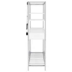 Coaster Figueroa Modern 5 Shelf Wood Wine Cabinet With Drawer White High Gloss/Chrome 27 Coaster Figueroa Modern 5 Shelf Wood Wine Cabinet With Drawer White High Gloss/Chrome -Baxton Studio Shop GUEST 78f2ba5b 3ed5 487d 85d2 999c552fac04