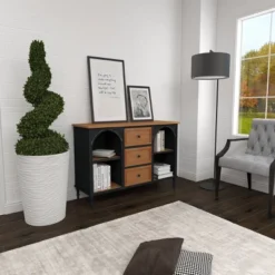 Farmhouse Wood And Metal Cabinet Black - Olivia & May -Baxton Studio Shop GUEST 79d03de3 493c 4444 8880 385a29454d1a