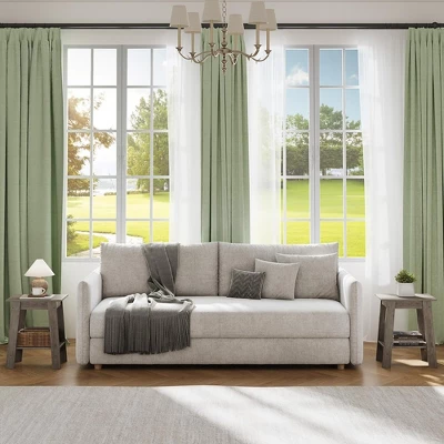 End Table, Minimalist Wooden Side Table, Night Stand With 2-Tier Storage Shelf 6 End Table, Minimalist Wooden Side Table, Night Stand With 2-Tier Storage Shelf - Image 6