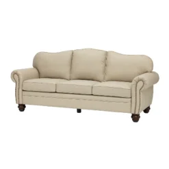 Gracia 81" Transitional Wide Sofa With Removable Cushions And Nailhead Trim For Living Room And Bedroom | ARTFUL LIVING DESIGN 32 Gracia 81" Transitional Wide Sofa With Removable Cushions And Nailhead Trim For Living Room And Bedroom | ARTFUL LIVING DESIGN -Baxton Studio Shop GUEST 7a328fb9 e45f 436f ab1c f107a97b1f6d