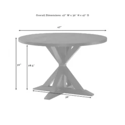 Hayden Round Dining Table Slate - Crosley -Baxton Studio Shop GUEST 7a3d12ba 126e 4371 b3f9 982a0e406fe6