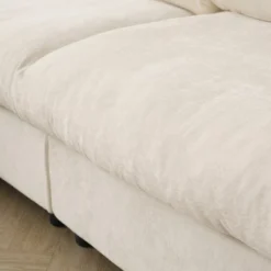 Cloud Couch Modular Sectional Sofa,100.5" V Shaped Couch, Convertible Wide Seater, 5 Seater For Living Room Set,Covers Washable&Replaceable -Baxton Studio Shop GUEST 7a5c2e25 176e 4fc0 a538 ceb4df380081