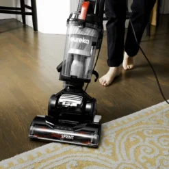 Eureka DashSprint Dual-Motor Upright Vacuum: Bagless, Washable Filter, Swivel Head, Pet Hair Tool, 30ft Cord, Red -Baxton Studio Shop GUEST 7aa63970 94f5 4f58 ae31 70bee15da14c