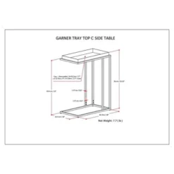 18" Morton Tray Top C Side Table Black - WyndenHall -Baxton Studio Shop GUEST 7ab69c62 f904 46dd bb32 522cd8379010