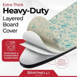 Bartnelli Pro Luxury Ironing Board, Mad In Europe For A Premium, Luxurious Ironing Experience 49x16"