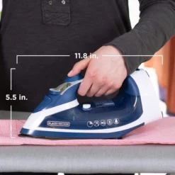 Black & Decker BLACK+DECKER Xpress Steam™ Cord Reel Iron With Nonstick Soleplate, Blue, ICR16X -Baxton Studio Shop GUEST 7b37aec2 67a7 4537 ad66 97a2978d1afa