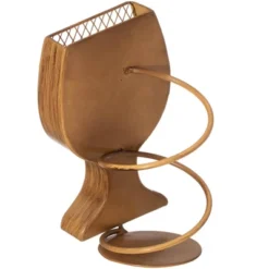 Vintiquewise Decorative Metal Goblet Shape Wine Bottle And Cork Holder A Unique Home Decor Piece And Countertop Accessory -Baxton Studio Shop GUEST 7b8363af 3595 4821 8810 95caaaa966b0