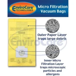 Kenmore Canister Type C Or Q 50555, 50558, 50557 And Panasonic Type C-5 Micro Filtration Vacuum Cleaner Dust Bags 18 Pack