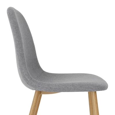 Norman9075+Spoon 4 -Piece Round-Shaped With 4 Upholstered Chairs Dining Set -The Pop Maison 4 Norman9075+Spoon 4 -Piece Round-Shaped With 4 Upholstered Chairs Dining Set -The Pop Maison - Image 4