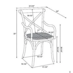 Helia Arm Chair Ash Gray - Linon -Baxton Studio Shop GUEST 7bb91353 063e 4597 9d10 8e82f9fc9d98