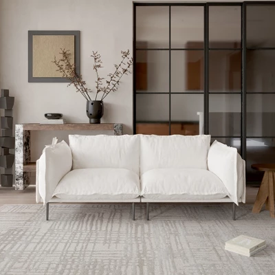 WJShome Velvet Modular Sectional Couch, 74" Modern 2-Seater Sofa With Removable Cushions For Livingroom 9 WJShome Velvet Modular Sectional Couch, 74" Modern 2-Seater Sofa With Removable Cushions For Livingroom - Image 9