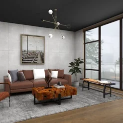 Industrial Metal And Brown Wood Bench Brown - Olivia & May -Baxton Studio Shop GUEST 7d548e23 04c8 418c 89d7 cb63210551da