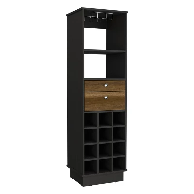 Gulches 12 Bottle Wine Cabinet With Built In Racks, 2 Drawers, 1 Shelf, 24'' Top Decor Not Included 6 Gulches 12 Bottle Wine Cabinet With Built In Racks, 2 Drawers, 1 Shelf, 24'' Top Decor Not Included - Image 6