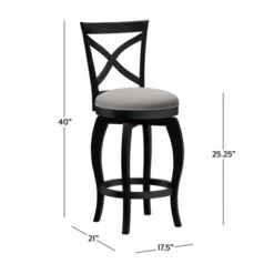 Ellendale Swivel Counter Height Barstool - Hillsdale Furniture -Baxton Studio Shop GUEST 7d6ad896 82a7 4b4b 9c0f b359e3174d8a