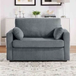 47.2" Twin Size Corduroy Sleeper Sofa With Foldable Mattress, Multi-Function Pull Out Sofa Bed For Guest Room Or Small Apartment–The Pop Home 18 47.2" Twin Size Corduroy Sleeper Sofa With Foldable Mattress, Multi-Function Pull Out Sofa Bed For Guest Room Or Small Apartment–The Pop Home -Baxton Studio Shop GUEST 7d882668 8b93 4993 81b5 5612c94d85b6