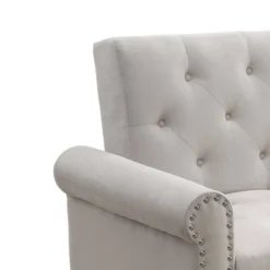 82" Eiroa Sofa Beige Fabric - Acme Furniture -Baxton Studio Shop GUEST 7d9dea8a 28ee 4b76 9fc9 e6b1318ba982