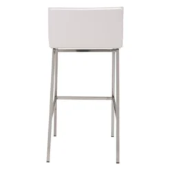 29.5" Elegant Slim Barstool White - ZM Home 10 29.5" Elegant Slim Barstool White - ZM Home -Baxton Studio Shop GUEST 7db46a86 4741 459b a72e e39e5be8773e