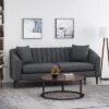 Ansonia Contemporary Fabric 3 Seater Sofa - Christopher Knight Home