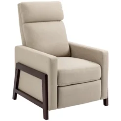 HOMCOM Manual Recliner Chair For Living Room Bedroom, Reclining Sofa Armchair With Footrest, Greige 7 HOMCOM Manual Recliner Chair For Living Room Bedroom, Reclining Sofa Armchair With Footrest, Greige -Baxton Studio Shop GUEST 7de39522 b936 48d9 ad15 ef890d3fc689