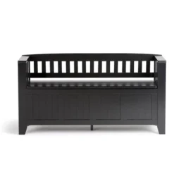Normandy Solid Wood Entryway Storage Bench - Wyndenhall -Baxton Studio Shop GUEST 7e29c06e 61d7 4b52 a9af fe4ba83b0ffa