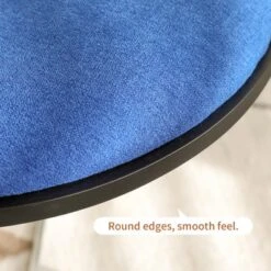 Folding Dining Chair Upholstered Dinner Chair Armchair With Padded Seat&Chrome Frame, Blue/Red - Modernluxe -Baxton Studio Shop GUEST 7e34802e 44d8 464e aa82 11039275c37b