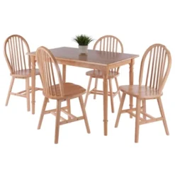 5pc Ravenna Dining Table Set Natural - Winsome -Baxton Studio Shop GUEST 7e53a3ed 22d1 40fa b718 08ada9830b6e