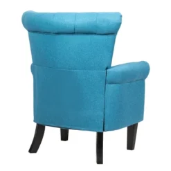 Costway Modern Tufted Upholstered Single Sofa W/ Rubber Wood Legs Blue GreyBeige 18 Costway Modern Tufted Upholstered Single Sofa W/ Rubber Wood Legs Blue GreyBeige -Baxton Studio Shop GUEST 7e69432c 6043 4d55 b7dd 076b1fe4fbd5