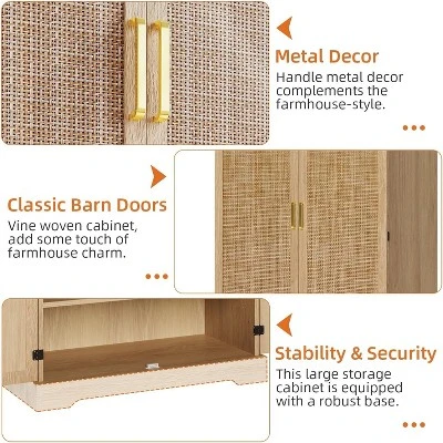 Jojoka 72''Kitchen Pantry Cabinet With Adjustable Shelves,Tall Storage Cabinet With 4 Doors And 1 Drawer For Kitchen,Light Oak 5 Jojoka 72''Kitchen Pantry Cabinet With Adjustable Shelves,Tall Storage Cabinet With 4 Doors And 1 Drawer For Kitchen,Light Oak - Image 5