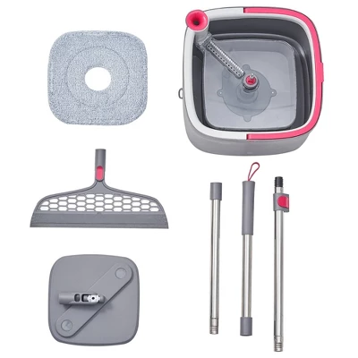 True & Tidy TrueClean Spin Mop & Bucket System With Silicone Sweeper 16 True & Tidy TrueClean Spin Mop & Bucket System With Silicone Sweeper - Image 16
