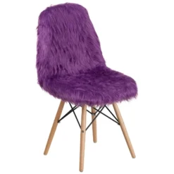 Emma And Oliver Shaggy Dog Fur Accent Chair -Baxton Studio Shop GUEST 7ec8c474 e7ab 4969 a322 c8f6b6b71730 1