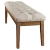 Beechhurst Button Tufted Bench Wood - Inspire Q