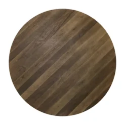 53" Raven Round Dining Table Walnut - HOMES: Inside + Out -Baxton Studio Shop GUEST 7f0c6d0a 2d84 4691 a30f a3c2fd930226 1