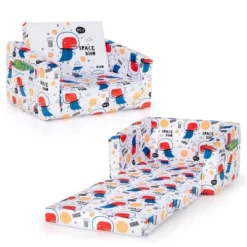 Costway 2-in-1 Convertible Kids Sofa To Lounger Flip-Out Chair W/Storage Pocket -Baxton Studio Shop GUEST 7f7c77dd 5f4a 4e03 b3b6 d5cc88c00dd3