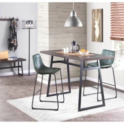 Geo Industrial Bench Antique Espresso Brown - Lumisource -Baxton Studio Shop GUEST 7f82d06a d19a 4fb6 837d 5eed3a7e8dda