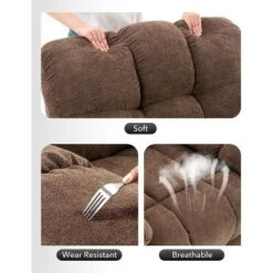 Rocking Recliner Chair,360° Swivel Rocker Chair For Living Room,Upholstered Fabric Glider Chair With Side Pockets Deep Seat, For Living Room, Bedroom -Baxton Studio Shop GUEST 7fa4c218 c15d 4afa a012 9bd5796c4b0e