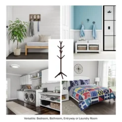 Hastings Home Modern Freestanding Wooden Coat Rack - Hall Tree For Jackets, Hats, And Purses -Baxton Studio Shop GUEST 7fc6e33f 7665 4098 a7d6 1df5f97b19e1