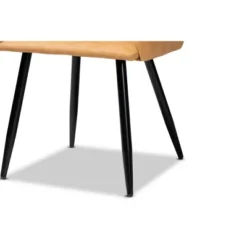 2pc Eris Tan Leather Upholstered And Metal Dining Chairs Black/Tan - Baxton Studio 9 2pc Eris Tan Leather Upholstered And Metal Dining Chairs Black/Tan - Baxton Studio -Baxton Studio Shop GUEST 7fcc1373 39e9 4a06 9223 8b4089b5502d