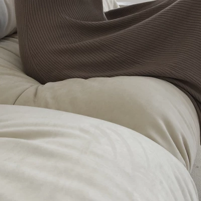 Cloud Modular Sectional Sofa,89inch Scrub Velvet Sofa Couch For Living Room,Curved Couch,Modern LoveSofa With 2 Pillows 3 Seater For Apartment 6 Cloud Modular Sectional Sofa,89inch Scrub Velvet Sofa Couch For Living Room,Curved Couch,Modern LoveSofa With 2 Pillows 3 Seater For Apartment - Image 6