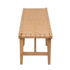 Christopher Knight Home Vladimir Contemporary Acacia Wood Bedroom Bench With Woven Faux Leather -Baxton Studio Shop GUEST 809bd785 d648 4bec a91c fd9ad182c13e