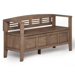 48" Chandler Solid Wood Entryway Storage Bench - Wyndenhall 27 48" Chandler Solid Wood Entryway Storage Bench - Wyndenhall -Baxton Studio Shop GUEST 80e29a1e 72bd 4857 b1db 1ee3ae9af913