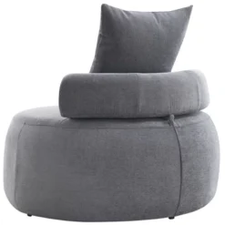 Modern Chenille Accent Reading Chair, High-Stretch Round Lounge Sofa-ModernLuxe -Baxton Studio Shop GUEST 80e9bd6c a710 4d06 a057 e90545f4553a