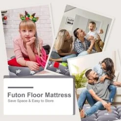 TackView Japanese Futon Floor Mattress, Japanese Style Futon Floor Mattress, Floral Printed Sleeping Mattress,Roll Up Camping Mattress Pad -Baxton Studio Shop GUEST 815c961e fcc8 4dbb a9f0 5f132663edbe