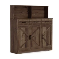 Farmhouse Sideboard Buffet Cabinet With Microwave Stand – Barn Doors, Drawers & Shelves 15 Farmhouse Sideboard Buffet Cabinet With Microwave Stand – Barn Doors, Drawers & Shelves -Baxton Studio Shop GUEST 81802091 30e2 4807 a5ff 1352823820bf