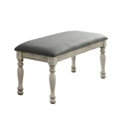 6pc Gordon Transitional Dining Set With Bench Gray/Beige - HOMES: Inside + Out 5 6pc Gordon Transitional Dining Set With Bench Gray/Beige - HOMES: Inside + Out -Baxton Studio Shop GUEST 81c10750 a29d 4cc8 a9c3 b0828ef11e18