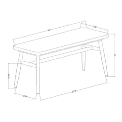 Shaker Wooden Dining Bench - Hearth & Hand™ With Magnolia -Baxton Studio Shop GUEST 8203f594 3719 4181 ae77 210fadcdcc62