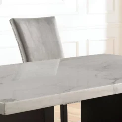 70" Southwind Rectangle Dining Table White/Black - HOMES: Inside + Out 7 70" Southwind Rectangle Dining Table White/Black - HOMES: Inside + Out -Baxton Studio Shop GUEST 82918d6c 2f49 44d6 98fa 6380a389cb24