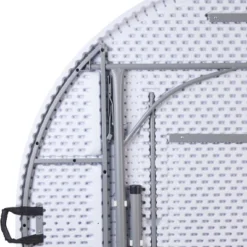 Flash Furniture 5.89-Foot Round Bi-Fold Granite White Plastic Banquet And Event Folding Table With Carrying Handle -Baxton Studio Shop GUEST 82b50346 bad2 41ac bcf1 25b6369b815b