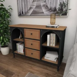 Farmhouse Wood And Metal Cabinet Black - Olivia & May -Baxton Studio Shop GUEST 82bca3d0 3909 4290 920b f344a9a98c1f